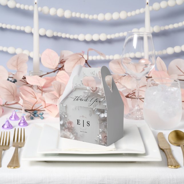 Ballotins Mariage floral rustique Élégant 3D (Mariage)