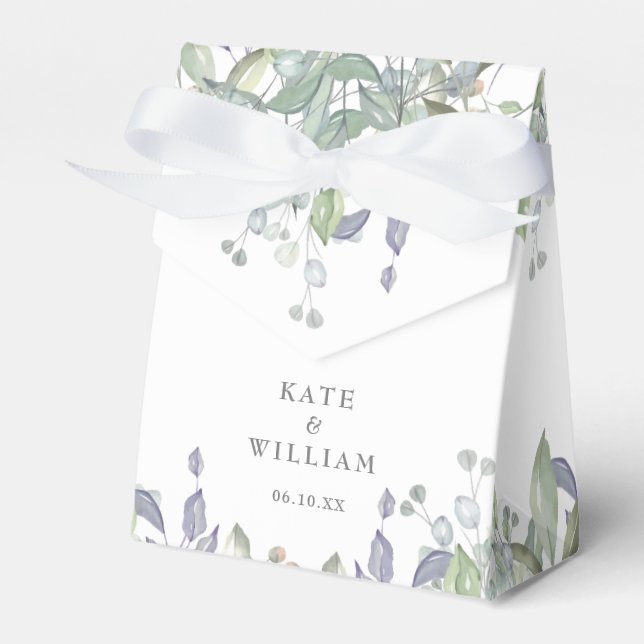Ballotins Mariage Floral Sage Et Lilac (Verso)