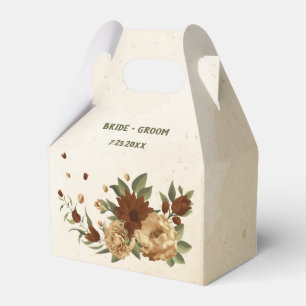 Ballotins mariage floral terracotta rustique