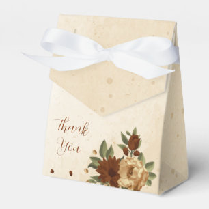 Ballotins mariage floral terracotta rustique