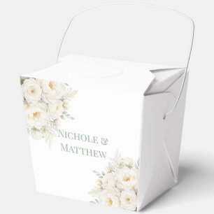 Ballotins Mariage Floral Tout Blanc