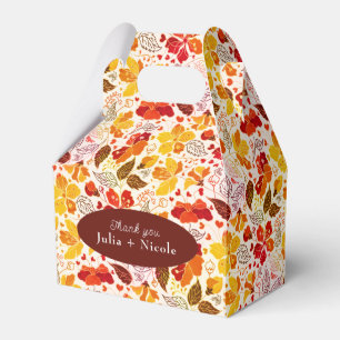 Ballotins Mariage Floral Tropical Hibiscus Orange Brûlé