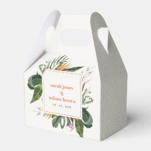 Ballotins Mariage floral tropical vibrant Peach Blush Boho