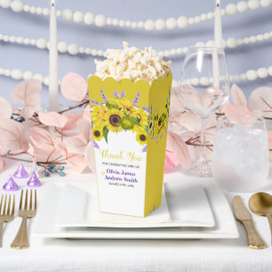 Ballotins Mariage Floral Vintage Tournesol & Lavande