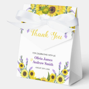 Ballotins Mariage Floral Vintage Tournesol & Lavande