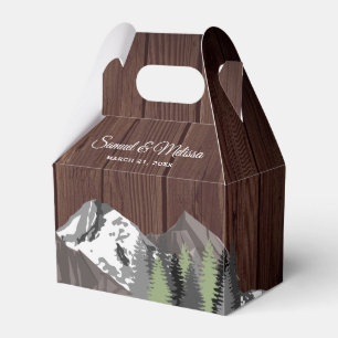 Ballotins Mariage forestier rustique de Wood Mountain