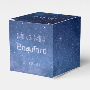 Ballotins Mariage Galaxy bleu et violet