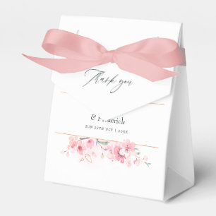 Ballotins Mariage géométrique de printemps à fleurs de ceris