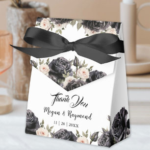 Ballotins Mariage gothique floral vintage Roses noires