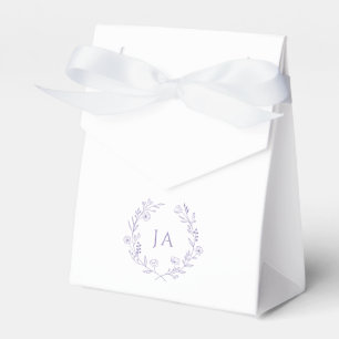 Ballotins Mariage Initiales Lavender