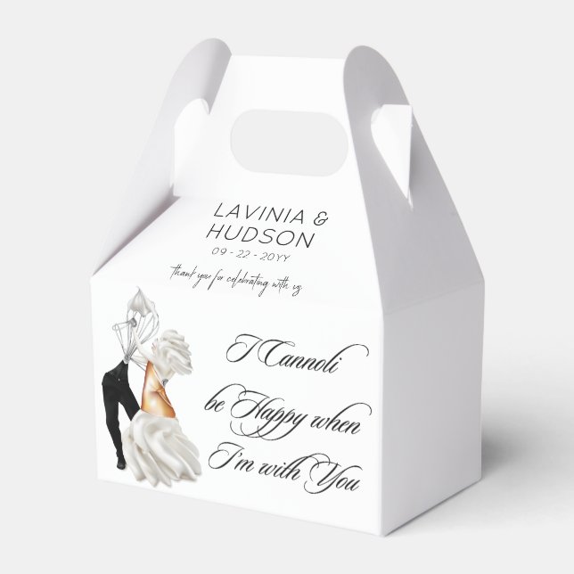 Ballotins Mariage Italien Funny Cannoli (Verso)