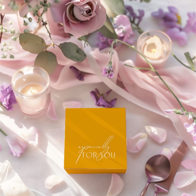 Ballotins Mariage Jaune Simple Et Moderne, Particulièrement  (Simple Modern Yellow Wedding Especially For You Favor Boxes)