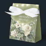 Ballotins Mariage Lumières de Paonie Blanche Verte<br><div class="desc">J'espère que vous aimez ces florales de pivoine aquarelle verte et blanche et une guirlande lumineuse. Les invitations et les fournitures de fête assorties sont disponibles dans cette suite de collection.</div>