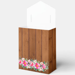 Ballotins Mariage Lumières Florales Roses Bois Rustique