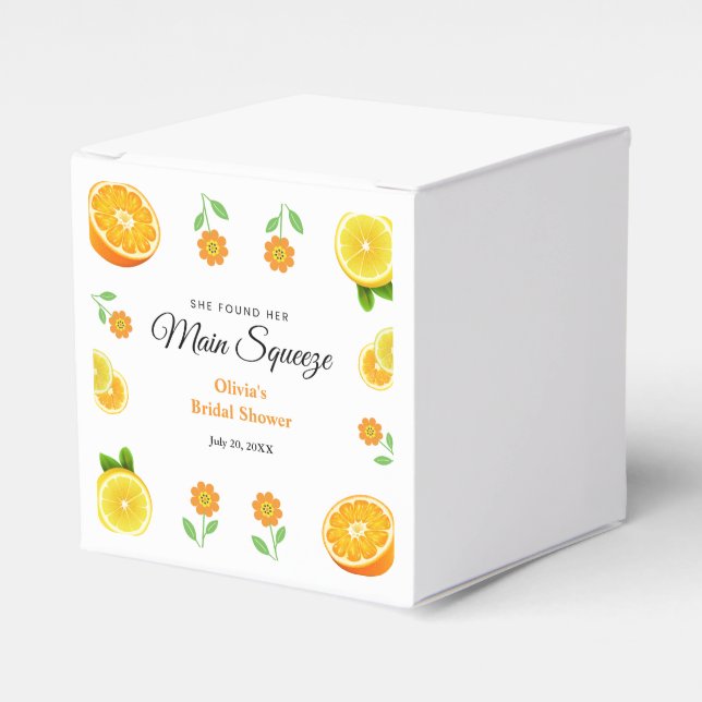 Ballotins Mariage Main Squeeze Citron Été  (Verso)