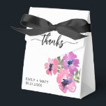 Ballotins Mariage Merci Chic rose Floral Ballotin<br><div class="desc">Mariage Merci Chic Rose Floral Ballotins. Personnalisez avec élégance vos noms et votre date personnalisés.</div>