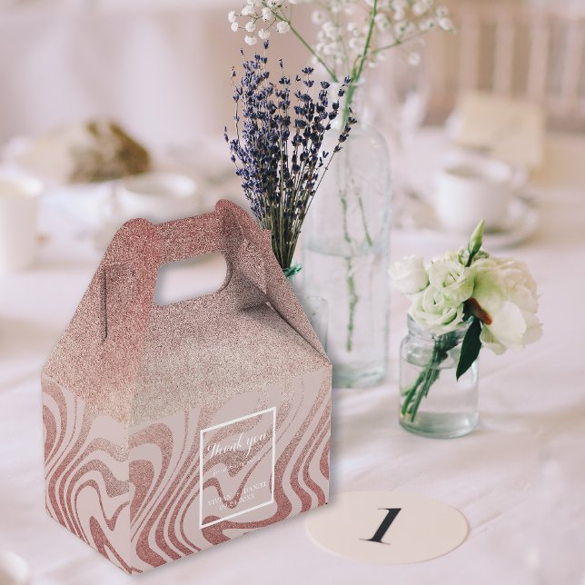 Ballotins Mariage Merci RoseGold élégant (Créateur téléchargé)