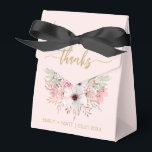 Ballotins Mariage Merci Rustique rose Floral Ballotin<br><div class="desc">Mariage Merci Rustique rose Ballotins floraux. Personnalisez avec élégance vos noms et votre date personnalisés.</div>