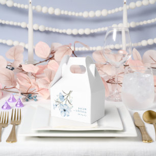Ballotins Mariage Moderne Élégant Chic Bleu Poussiéreux