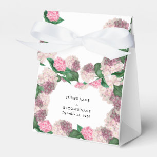 Ballotins Mariage Moderne Floral Végétal Hortensia Rose