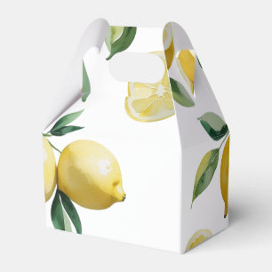 Ballotins Mariage moderne jaune citron floral écriture brida