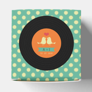 Ballotins Mariage moderne Retro Vinyl Record