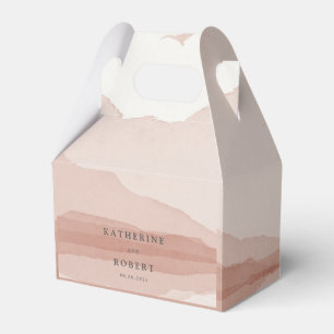 Ballotins Mariage Monogramme du paysage de la chaîne de mont