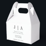Ballotins Mariage Monogramme Noir Et Blanc Moderne<br><div class="desc">Un monogramme simple et élégant noir et blanc minimaliste design mariage pour le couple heureux de dire merci aux invités qui ont rendu la journée spéciale. Le texte typographique du design est personnalisable et peut être personnalisé avec les noms et initiales de la mariée et du marié et votre propre...</div>