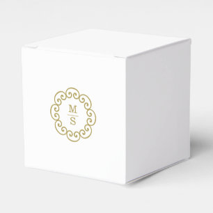 Ballotins Mariage Monogramme Or