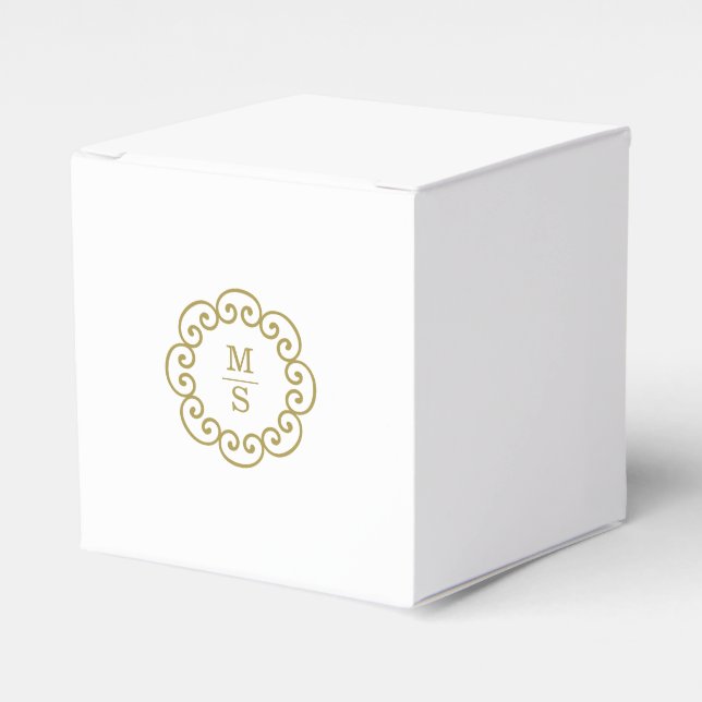 Ballotins Mariage Monogramme Or (Verso)