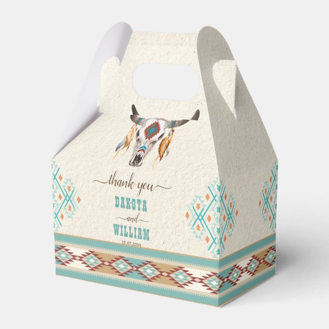 Ballotins Mariage motif du sud-ouest du boho (Verso)