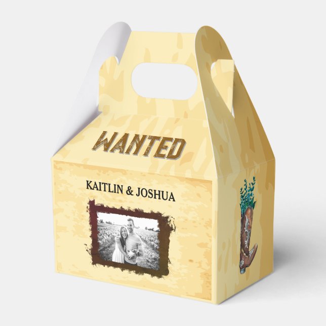 Ballotins Mariage occidental rustique 🤠 photo Recherchée (Verso)