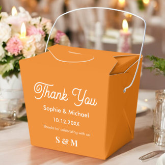 Ballotins Mariage Orange Fall Bride Groom