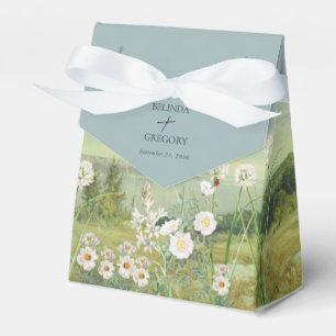 Ballotins Mariage Paysage de montagne Fleur sauvage aquarell