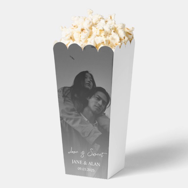 Ballotins Mariage Photo Popcorn Ballotin (Sauté)