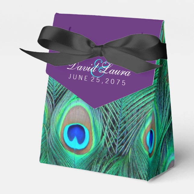 Ballotins Mariage Plum Purple Paon (Verso)