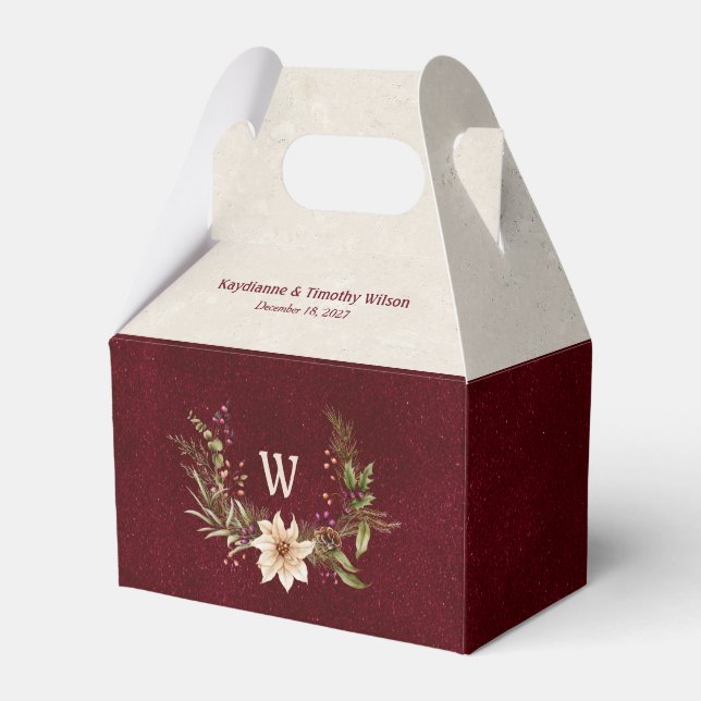 Ballotins Mariage Poinsettia & Berries (Verso)