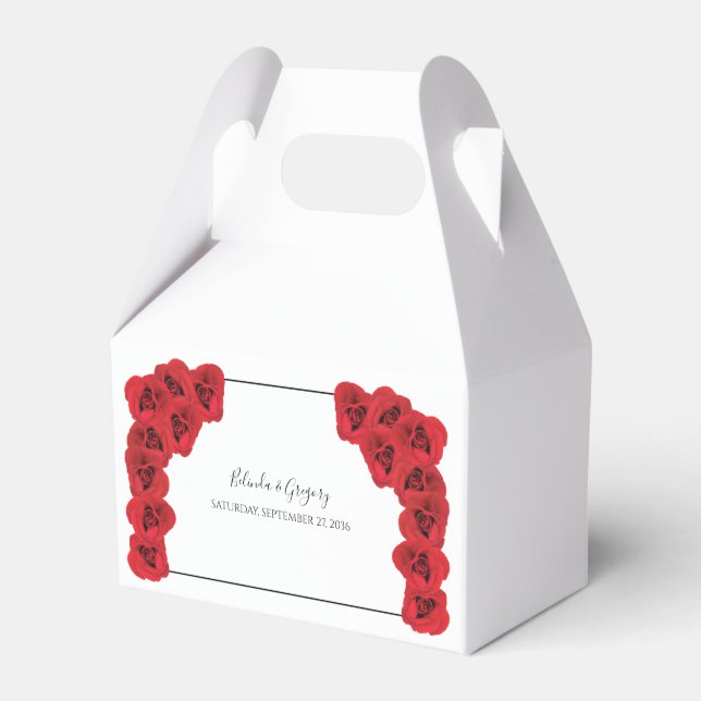 Ballotins Mariage Red Roses (Verso)