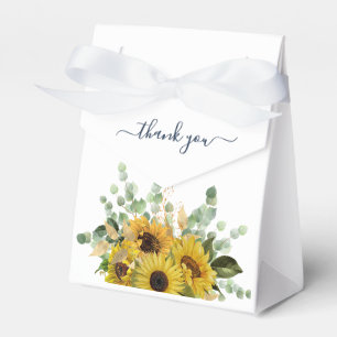 Ballotins Mariage Remerciements Tournesols Fleuris Élégant B