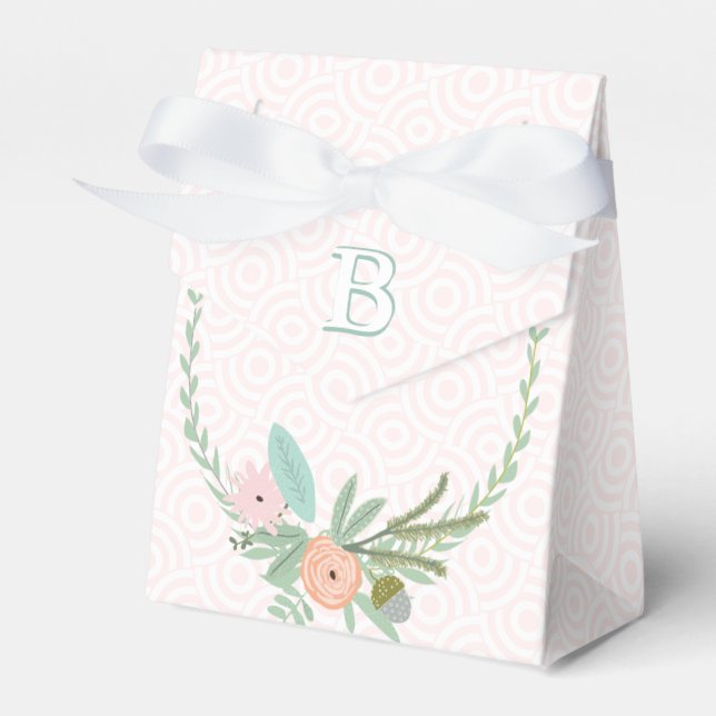 Ballotins Mariage rose Favor Box Vos Photos Monogrammes Noms (Verso)