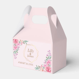 Ballotins Mariage rose floral