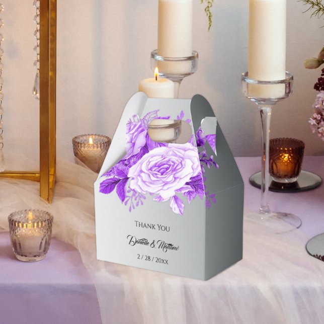 Ballotins Mariage Rose gris argenté et violet (Créateur téléchargé)