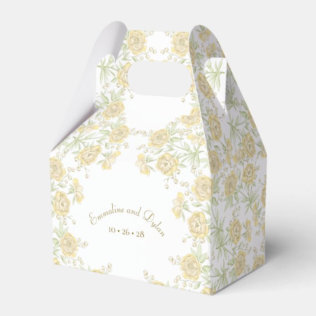 Ballotins Mariage Rose Jaune (Verso)