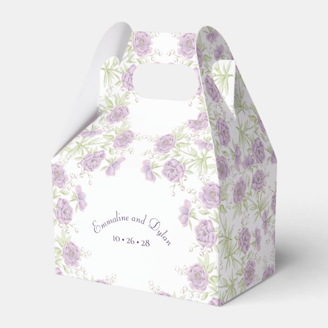 Ballotins Mariage Rose Violette Lavande (Verso)