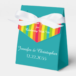Ballotins Mariage, Rouge Orange Jaune Turquoise Bleu Vert