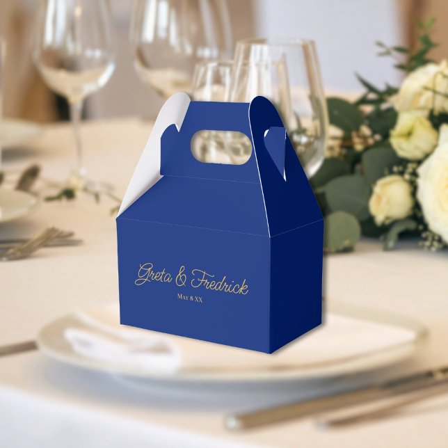 Ballotins Mariage Royal Bleu et Or Intemporel (Créateur téléchargé)