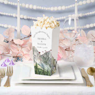 Ballotins Mariage Rustique de la forêt de montagne de bois