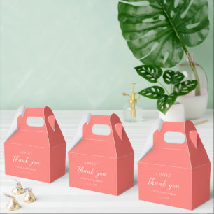 Ballotins Mariage Simple Corail Vibrant Moderne