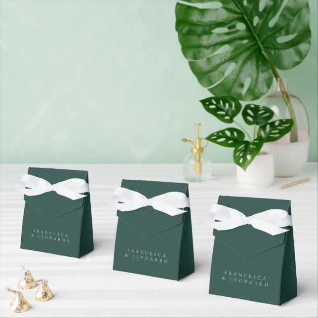 Ballotins Mariage Simple Vert Émeraude Classique (Multiple)