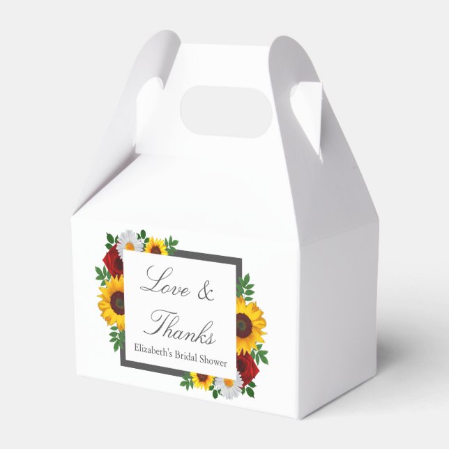 Ballotins Mariage traditionnel floral Shower (Verso)
